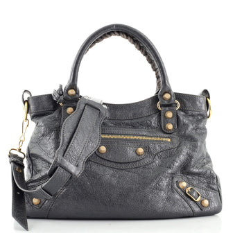 Balenciaga First Giant Studs Bag Leather