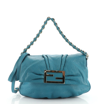 Fendi Mia Flap Bag Leather