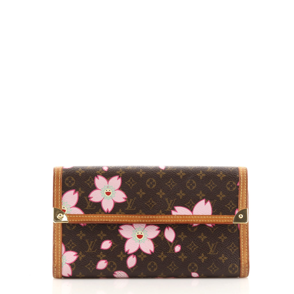 Preloved Louis Vuitton Monogram Cherry Blossom Porte Tresor International  Long Wallet TH0033 052223