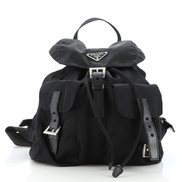Prada Double Front Pocket Backpack Tessuto Medium