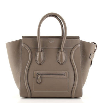 Celine Luggage Bag Grainy Leather Mini