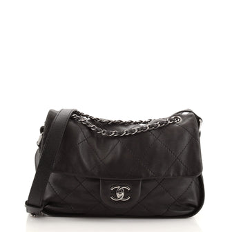Chanel Country Chic Flap Crossbody Bag Quilted Calfskin
