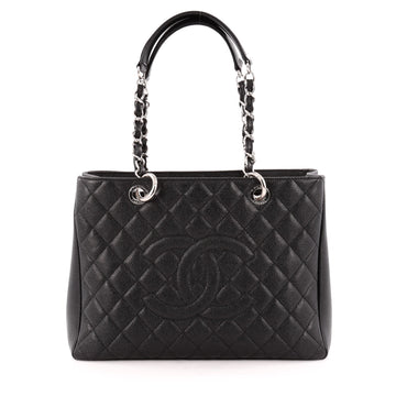 Chanel Grand Shopping Tote Quilted Caviar