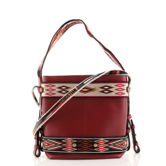 Christian Dior Diorodeo Hobo Calfskin with Embroidered Detail Small