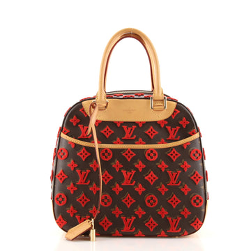 Louis Vuitton Deauville Cube Bag Monogram Tuffetage Canvas