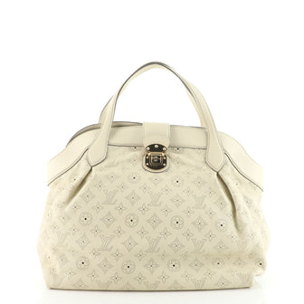 Louis Vuitton Cirrus Handbag Mahina Leather MM