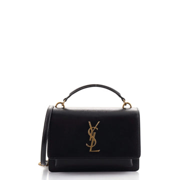 Saint Laurent Sunset Top Handle Chain Wallet Leather