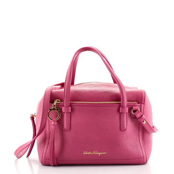 Salvatore Ferragamo Amy Boston Bag Leather Medium Leather Medium