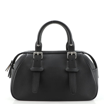 Burberry Belted Boston Bag Leather Medium