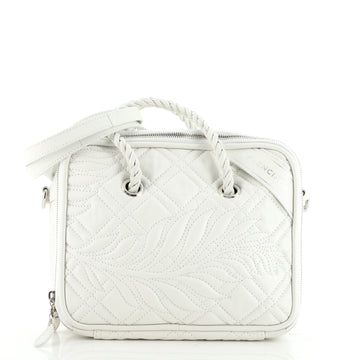 Balenciaga Blanket Square Bag Quilted Embossed Leather Small