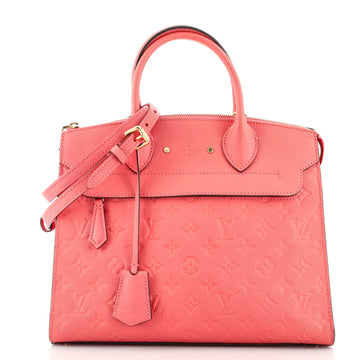Louis Vuitton Pont Neuf Handbag Monogram Empreinte Leather MM