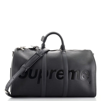 Louis Vuitton Keepall Bandouliere Bag Limited Edition Supreme Epi Leather 45