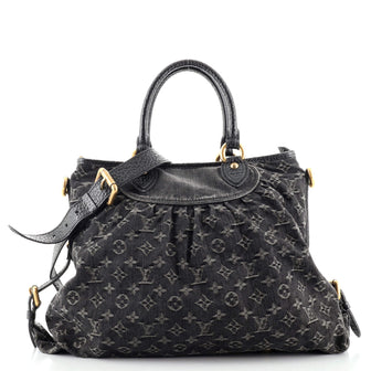 Louis Vuitton Neo Cabby Handbag Denim GM