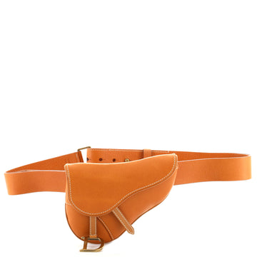 Christian Dior Vintage Saddle Waist Bag Leather