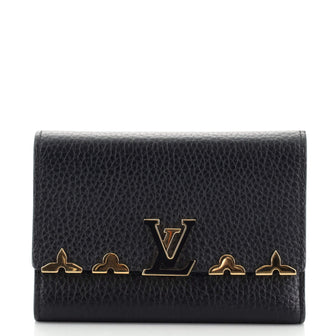 Louis Vuitton Capucines Wallet Embellished Leather Compact
