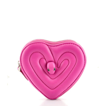 Bvlgari Ambush Serpenti Coin Purse Quilted Leather