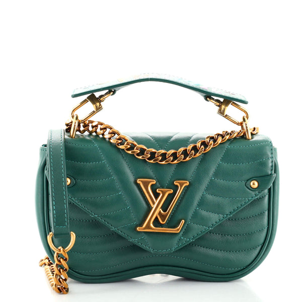 Louis Vuitton New Wave Chain Bag Quilted Leather PM For Sale at