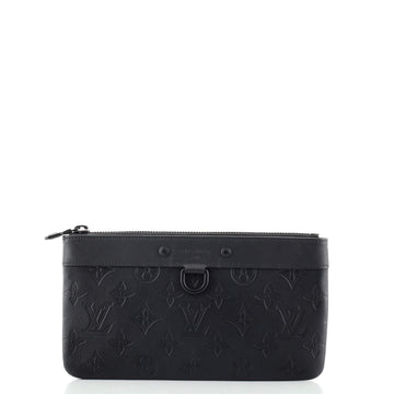 Louis Vuitton Discovery Pochette Monogram Shadow Leather PM