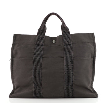 Hermes Fourre Tout Tote Toile MM