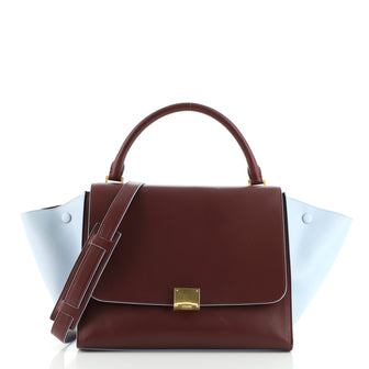 Celine Bicolor Trapeze Bag Leather Medium