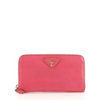 Prada Zip Around Wallet Saffiano Leather Long