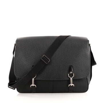 Louis Vuitton Dersou Bag Taiga Leather and Canvas