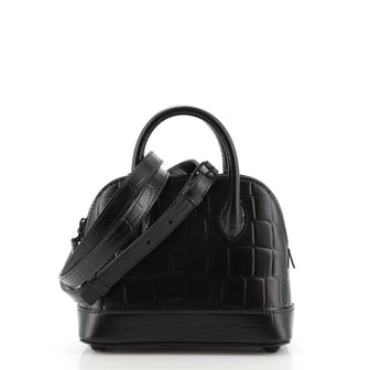 Balenciaga Ville Bag Crocodile Embossed Leather XXS