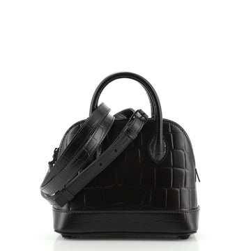 Balenciaga Ville Bag Crocodile Embossed Leather XXS