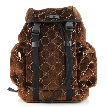 Gucci Techpack Backpack GG Velvet Medium