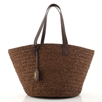 Saint Laurent Panier Basket Shopper Raffia Medium