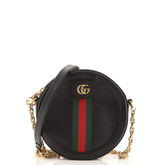 Gucci Ophidia Round Shoulder Bag Leather Mini