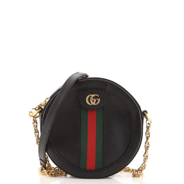 Gucci Ophidia Round Shoulder Bag Leather Mini
