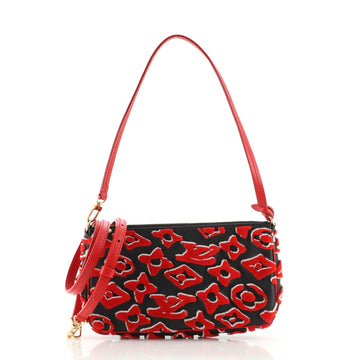 Louis Vuitton Pochette Accessoires NM Limited Edition Urs Fischer Tufted Monogram Canvas