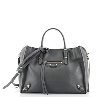 Balenciaga Papier A6 Zip Around Classic Studs Bag Leather