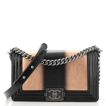 Chanel Boy Flap Bag Ombre Glazed Calfskin Old Medium