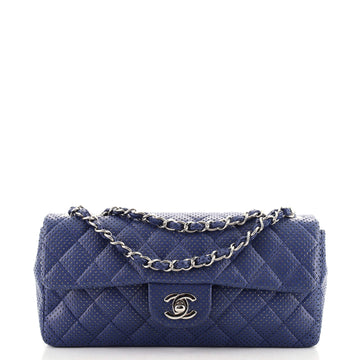 Chanel CC Chain Flap Quilted Perforated Lambskin East West
