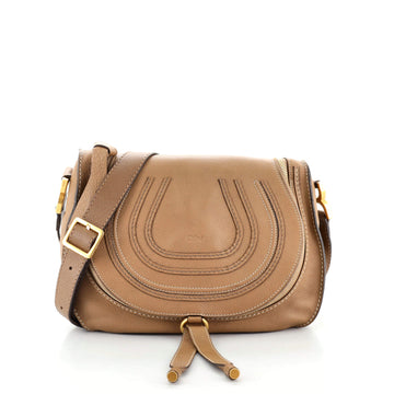 Chloe Marcie Zip Crossbody Bag Leather Medium