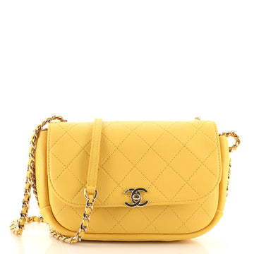 Chanel CC Day Flap Bag Quilted Lambskin Small