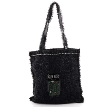 Chanel Shopping Tote Embellished Tweed Large