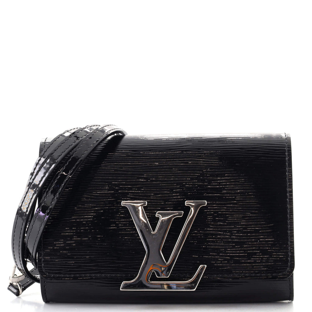 Louis Vuitton Louise Shoulder Bag Electric Epi Leather PM Black