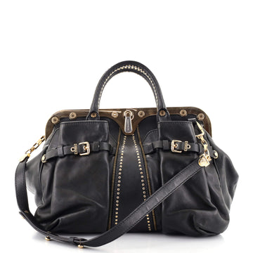 Versace Reve Satchel Leather Large