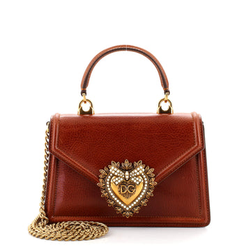 Dolce & Gabbana Devotion Top Handle Bag Leather Small