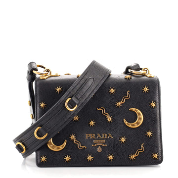 Prada Astrology Flap Bag Embellished Leather Small