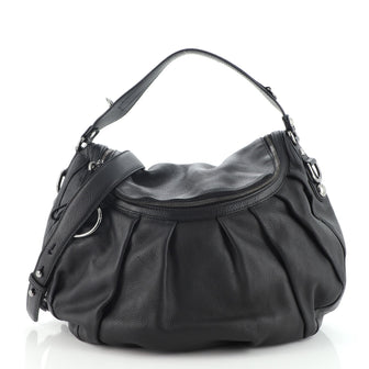 Gucci Icon Bit Convertible Hobo Leather Medium