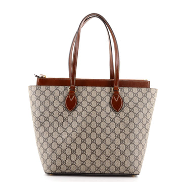 Gucci Linea A Zip Tote GG Coated Canvas Medium