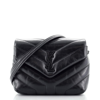 Saint Laurent LouLou Shoulder Bag Matelasse Chevron Leather Toy