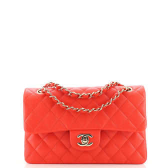 Chanel Classic Double Flap Bag Quilted Caviar Small