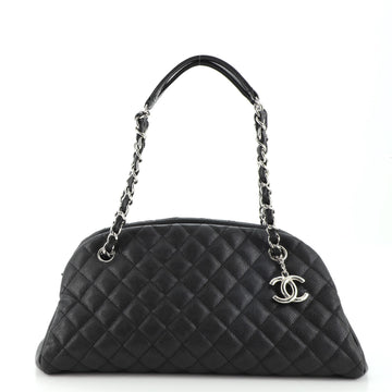 Chanel Just Mademoiselle Bag Quilted Caviar Medium