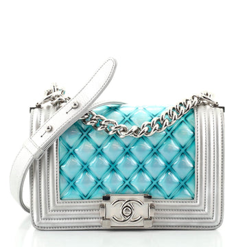 Chanel Boy Flap Bag Quilted Holographic PVC Small