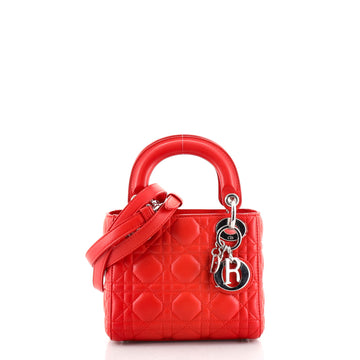 Christian Dior Lady Dior Bag Cannage Quilt Lambskin Mini